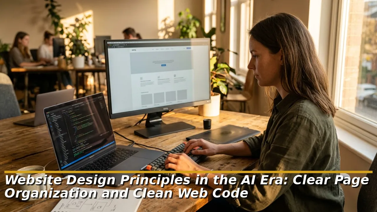 Clear Page Organization and Clean Web Code